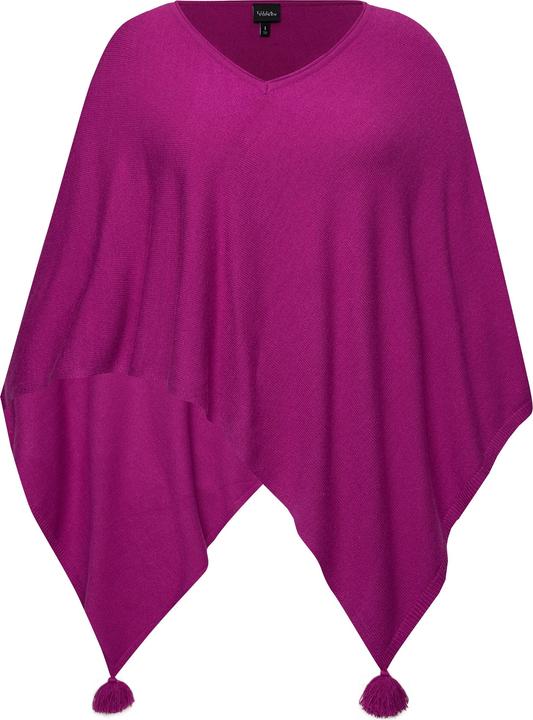 Actual product image Ulla Popken Knit Pointed Hem Poncho (50, 52, 54, 56)