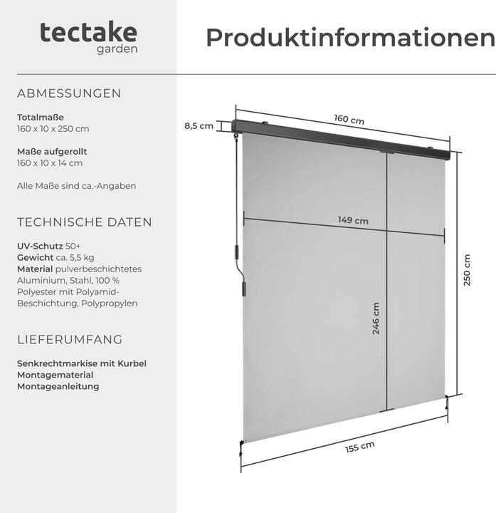 Image du produit tectake Eloise (1.60 m)