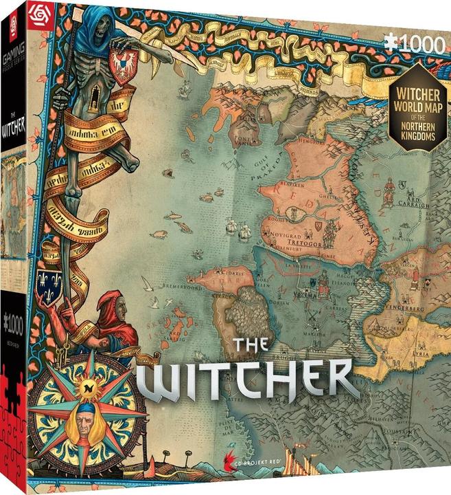 Produktbild Good Loot The Witcher: Northern Kingdom Map - Puzzle (1000 Teile)