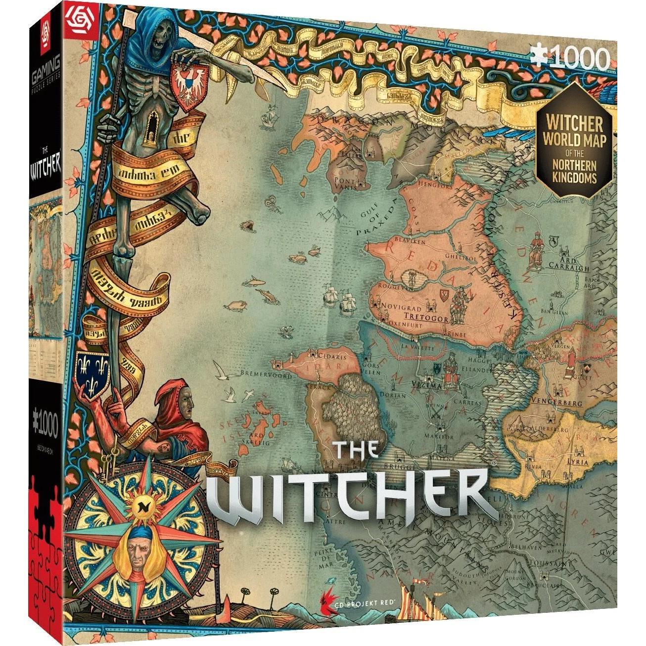 Good Loot The Witcher: Northern Kingdom Map - Puzzle (1000 Teile)