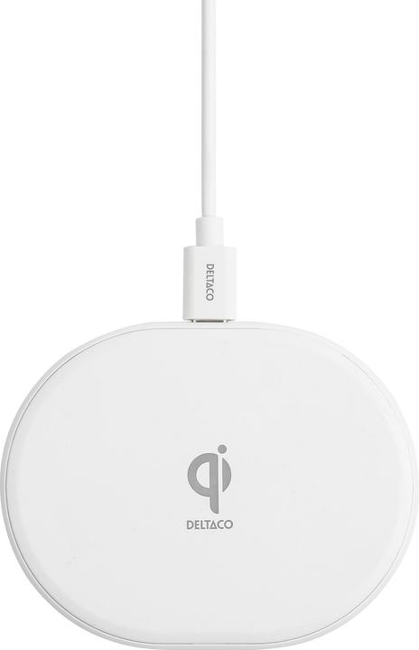 Produktbild Deltaco Bevielis kroviklis,, USB-C, Qi, baltas QI-1039 / 1902335 (10 W)