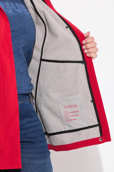 Image du produit Ulla Popken Veste technique HYPRAR à capuche, tissu Softshell déperlant, coupe évasée (46, 48)
