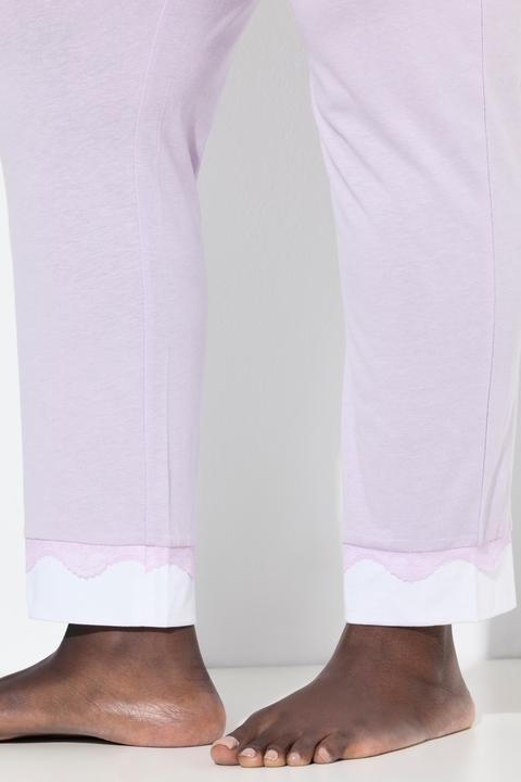 Produktbild Ulla Popken Pyjama, Zweiteiler, Spitze, Rundhals, Langarm (62)