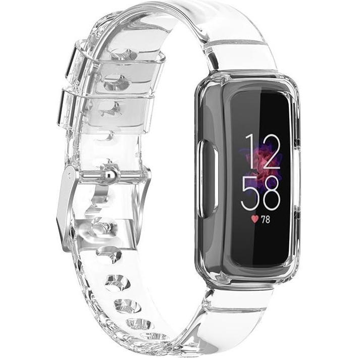 Thumbnail - Strap-it Armband (Silikon, Fitbit Luxe), Uhrenarmband, Transparent