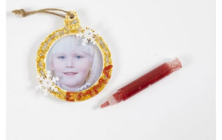 Produktbild Creativ Company Bastelset Weihnachtskugeln Bilderrahmen Foto