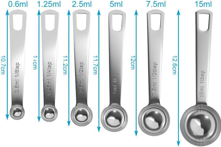 Produktbild Intirilife 6-teiliges Messlöffel Set