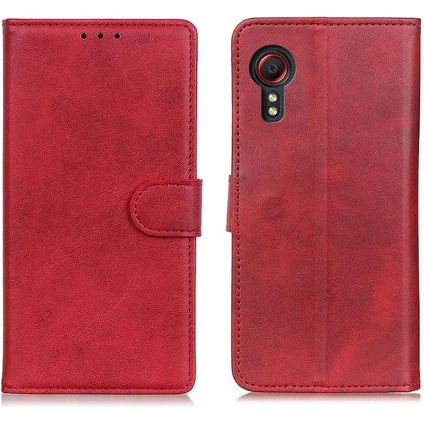 Thumbnail - MU Classic Classic IV Leder Bookcover Series (Samsung Galaxy Xcover 5), Smartphone Hülle, Rot