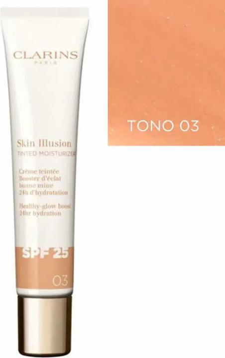Produktbild Clarins Skin Illusion - Getönte Feuchtigkeitscreme Spf25 03 (Sonnencreme Gesicht, SPF 25, 40 ml)