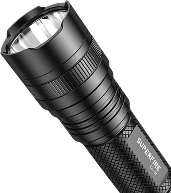 Actual product image Superfire flashlight L6-H, 750lm, USB-C (16.70 cm, 750 lm)