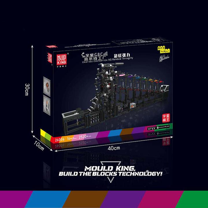 Actual product image Mould King Rainbow Tensegrity (marble run)