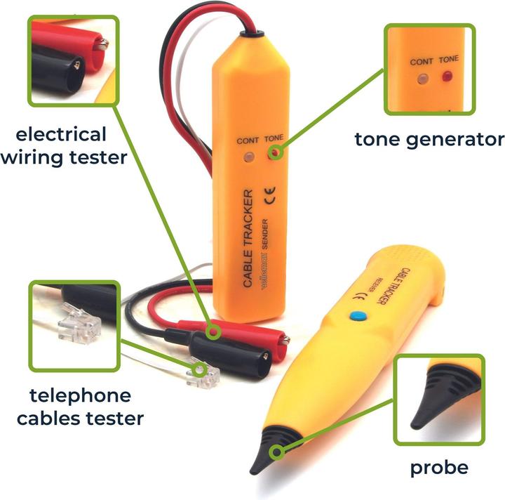 Actual product image Velleman VTTEST11N Line search interruption (Cable tester)