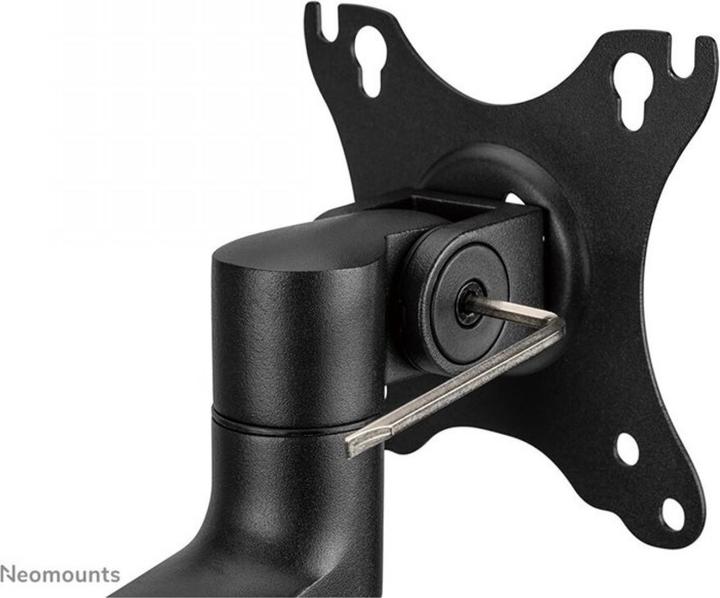 Produktbild Neomounts Tischhalterung dual 100x100 -8kg 17-27"/h?v/neig/schwenk/Klemme/schwa (Tisch, 27")
