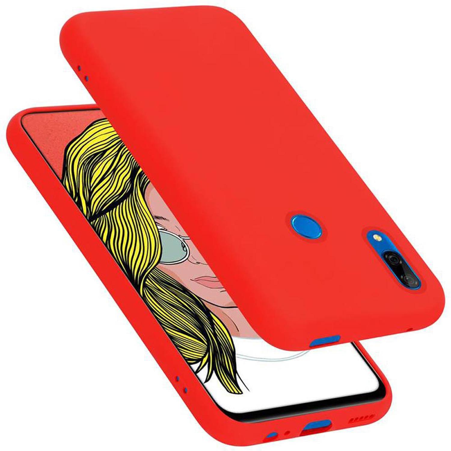 Cadorabo TPU Liquid Silicone Case Cover (Huawei Enjoy 10 Plus, Huawei P Smart Z, Huawei Y9 Prime (2019)), Smartphone Hül...
