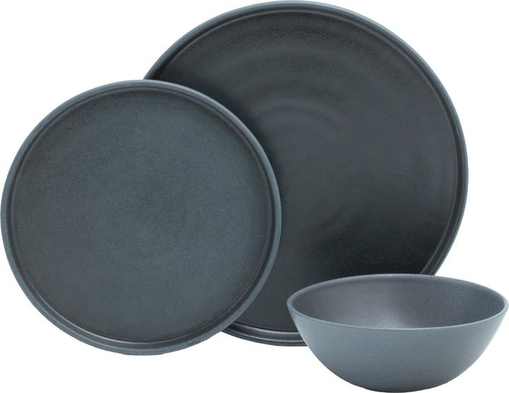 Actual product image Atelier Agave Basic Tableware Set 12-pieces Matte Black (12 pcs.)