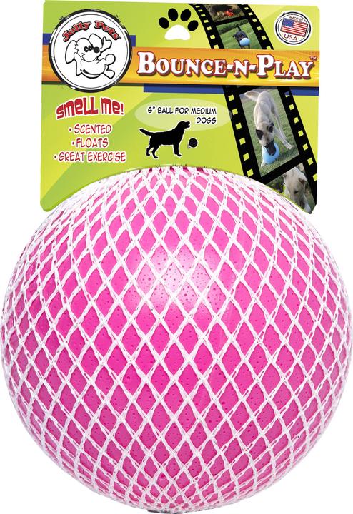 Immagine prodotto Jolly Pets Palla Bounce-n Play 20cm Rosa (odore di gomma da masticare) - (JOLL068M) (Palla giocattolo per cani)