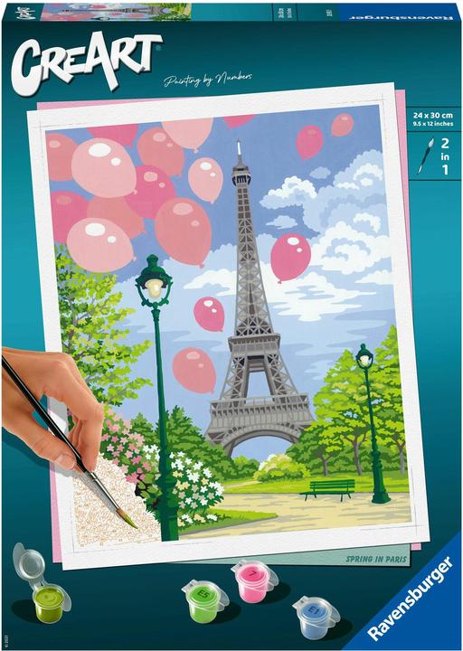 Actual product image Ravensburger Painting by numbers- Spring in Paris