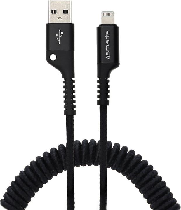 Produktbild 4smarts USB Lightning Datenkabel SpiralCord (1 m, USB 3.0)