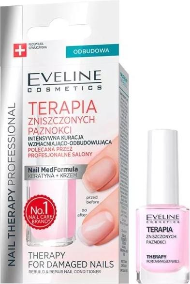 Eveline Nail Therapy Professional Rebuild & Repair Nail Conditioner Rebuilding & Strengthening (12 ml)