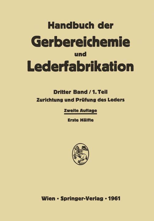 Produktbild Zurichtung und Prüfung des Leders (Deutsch, 2014)