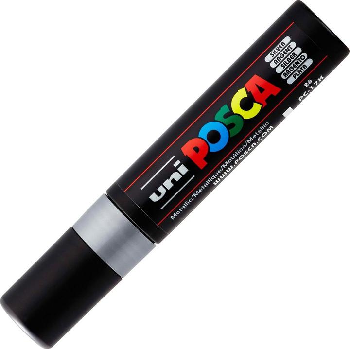 Actual product image Posca Marker PC-17K Rechteckspitze (Silver, 15 mm, 1 x)