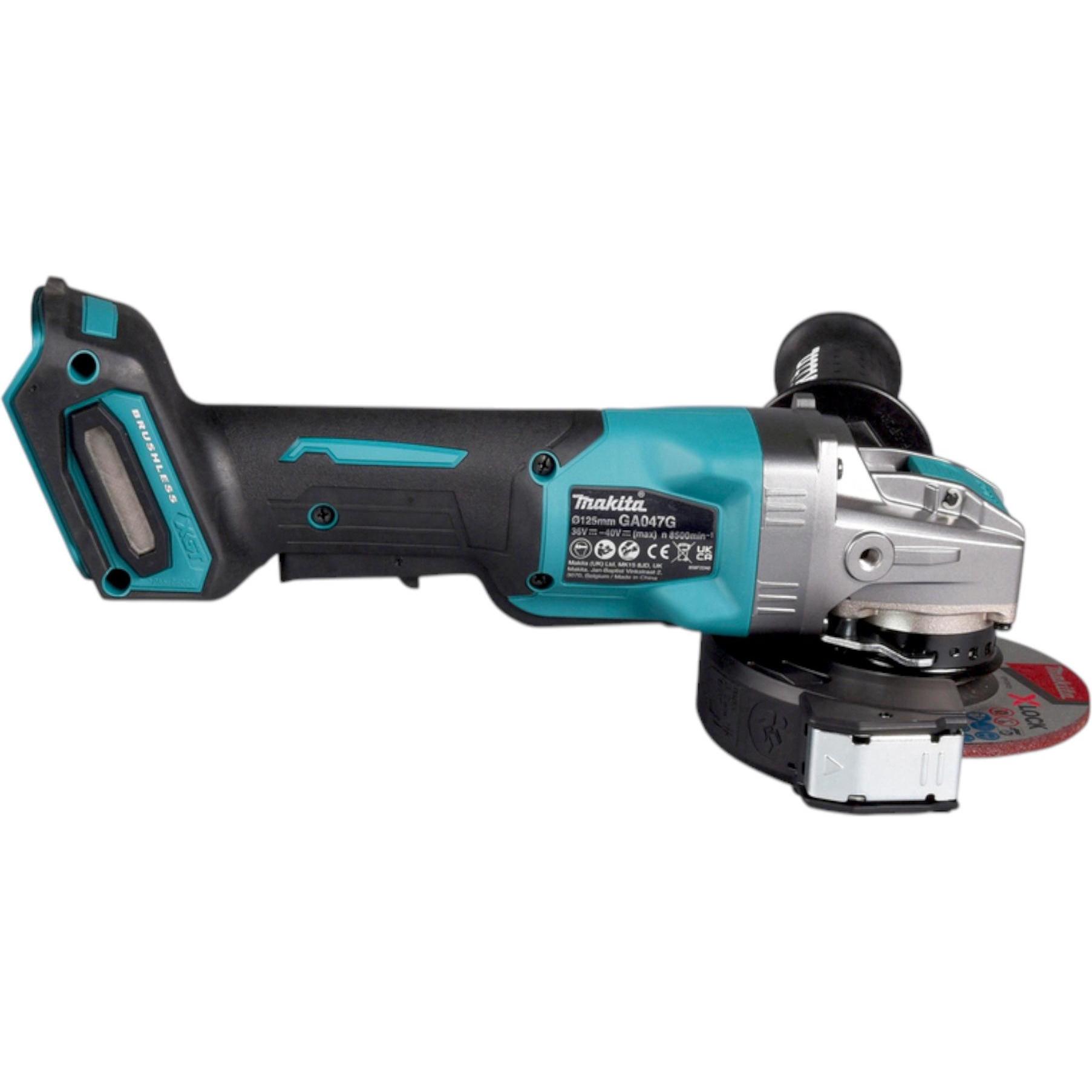 Thumbnail - Makita, Winkelschleifer, GA 047 GM201 Akku Winkelschleifer 40 V max. 125 mm X-LOCK Brushless + 2x Akku 4,0 Ah + (125 mm)