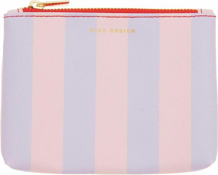 Produktbild Rico Design Etui S, Streifen, rosa/flieder, 13 x 9,5 cm