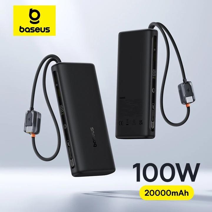 Immagine prodotto Baseus EnerFill FC41 20000 mAh 100W USB-C (20000 mAh, 100 W, 18.25 Wh)
