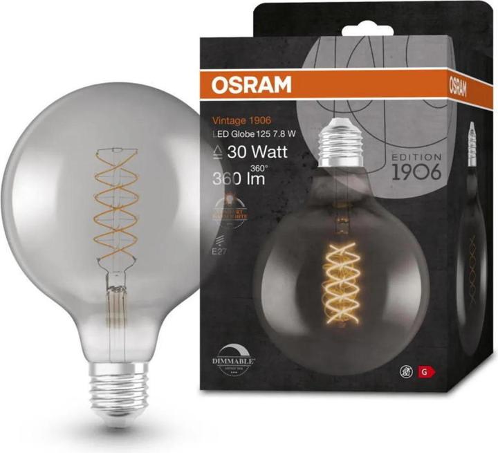 Produktbild Osram Vintage 1906 Led Classic Slim Filament Globe (E27, 360 lm, 1x)