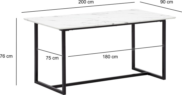 Image du produit Wohnling 200x90x76 (200 x 90 x 76 cm)