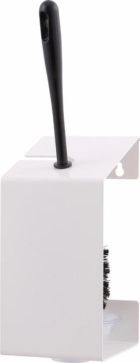 Produktbild Valera All Care MediQo-line Toilettenbürstenhalter Edelstahl weiss schwarze Nylonbürste, 2-Punktbefestigung