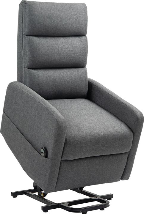 Produktbild Homcom Fernsehsessel mit Aufstehhilfe Polyester Dunkelgrau