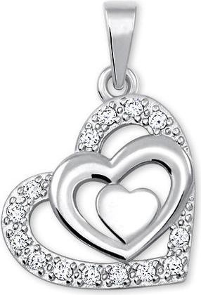 Produktbild Brilio Gentle heart pendant with crystals 249 001 00556 07
