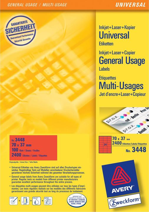 Image du produit Avery Étiquettes de l'organisation