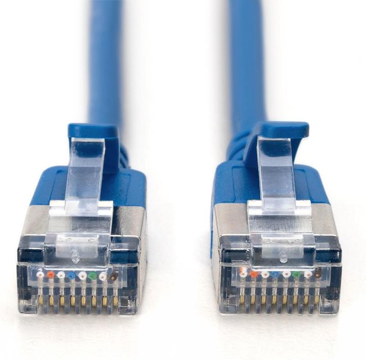 Produktbild Digitus CAT 6A Klasse Ea, F/FTP, Twisted Pair Patchkabel, Cu, LSZH, AWG 32/7, Länge: 1 m, blau (F/FTP, CAT6a, 1 m)