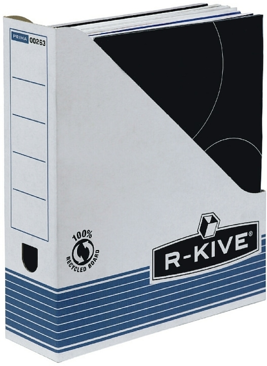 Actual product image Fellowes R-Kive PRIMA archival pedestal file, white-blue made of 100% recycled cardboard, 100% recyclable (A4)