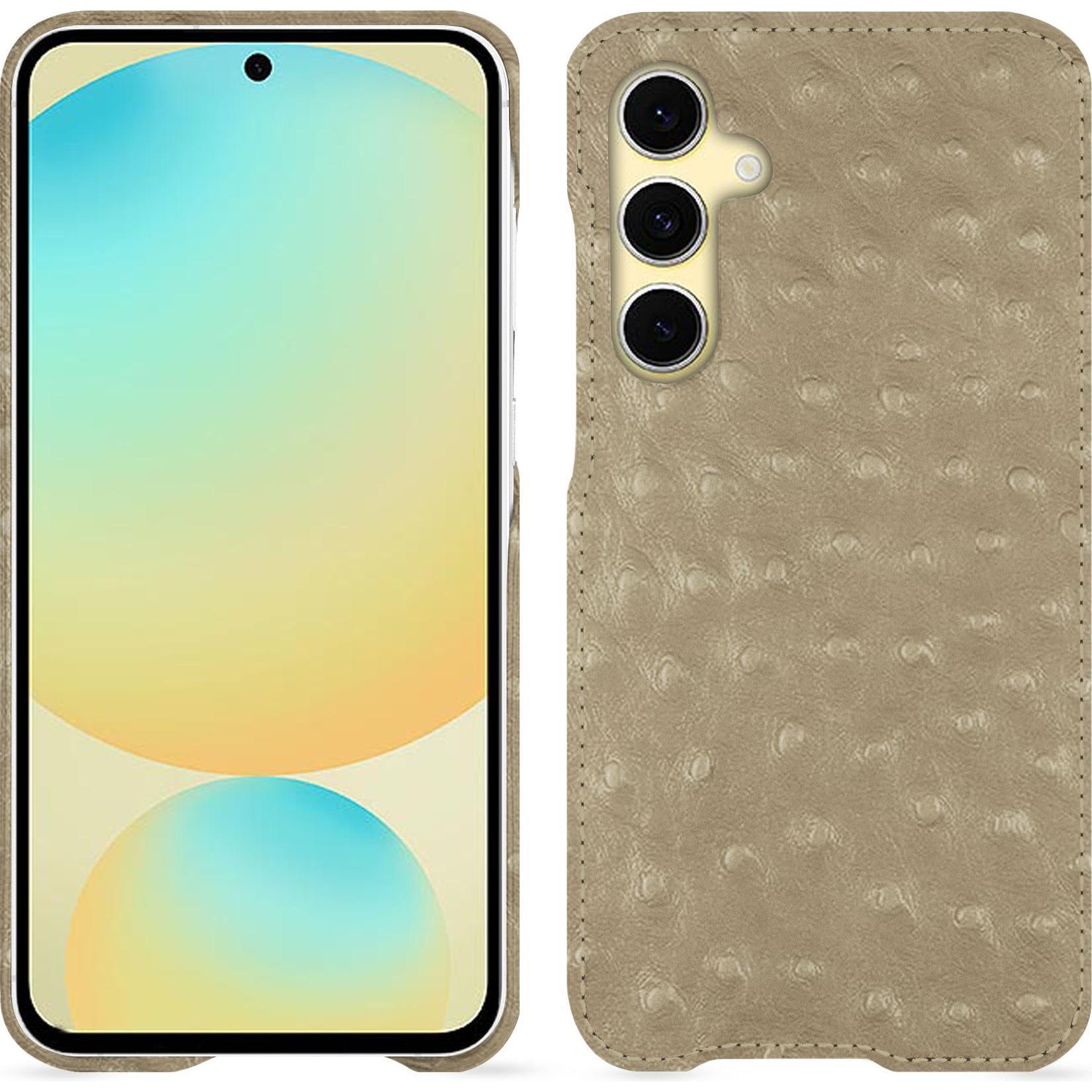 Noreve Lederschutzhülle (Samsung Galaxy S24 FE), Smartphone Hülle, Beige