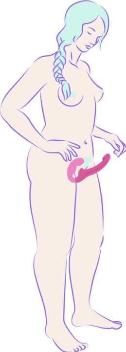 Actual product image Fun Factory Share Lite Double Dildo Blackberry