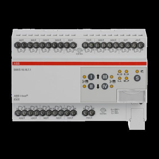 Produktbild ABB SAH/S16.16.7.1 Schalt-/Jalousieaktor, 16fach, 16 A, REG (Rolladenaktor)