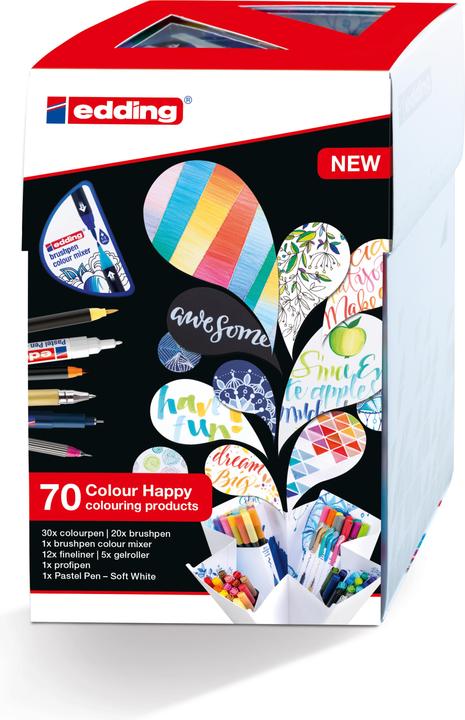 Produktbild Edding Happy Big Box 1340 + 1300 (Mehrfarbig, 70 x)