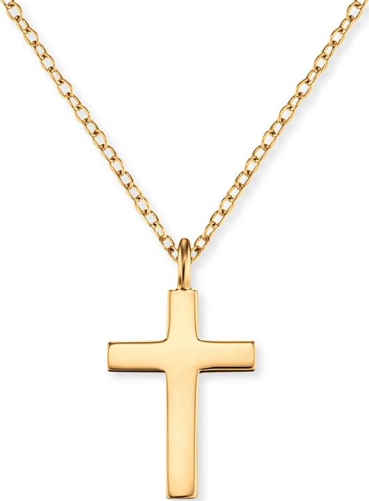 Engelsrufer Collana placcata oro con croce ERN-LILCROSS-G (catena. ciondolo) (Argento 925, 42 cm)