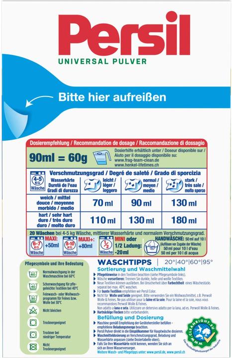 Actual product image Persil Universal (20 Washing cycles, Washing powder)