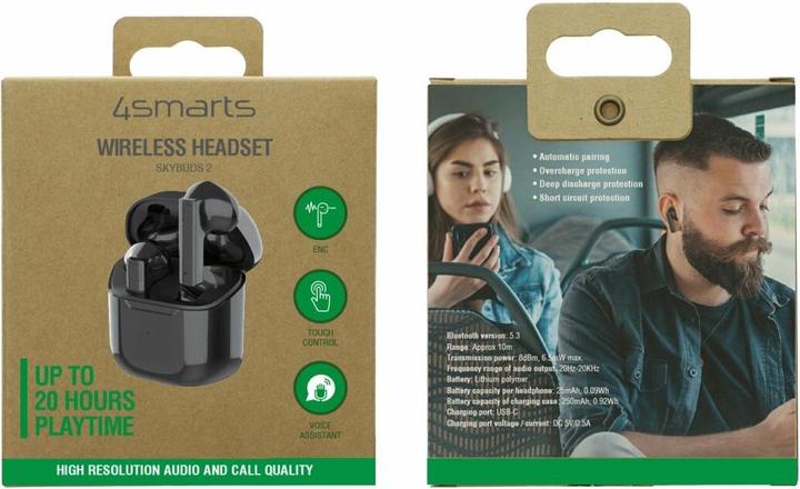 Produktbild 4smarts SkyBuds 2 (ANC, 5 h, Kabellos)