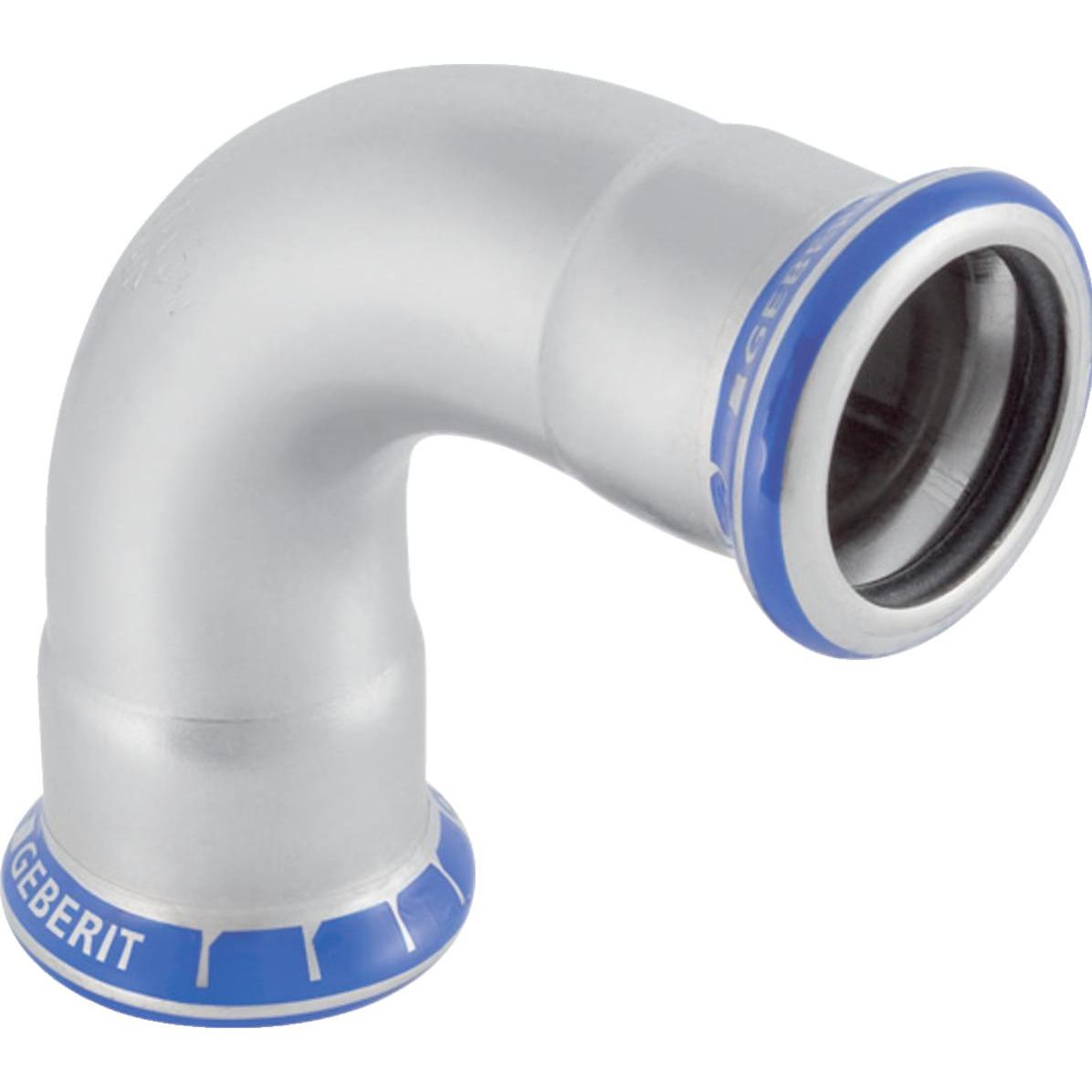 Geberit, Rohrverbindungstechnik, elbow 90 ° MAPRESS EDELSTAHL 42mm - 31107 (Winkelverbindung)