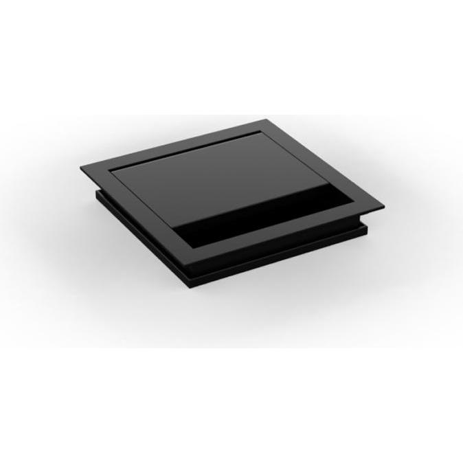 BMB Beschläge, Kabelschutz + Kabelführung, BMB EXIT G11 Eco 100x100x16 mm, alu/Schwarz (Kabeldurchlass, 100 mm)