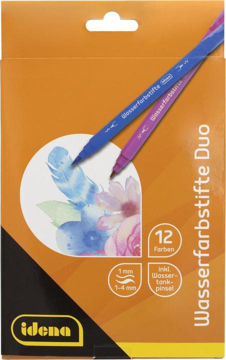 Produktbild Idena Wasserfarbstifte Duo 12 Farben (12x)