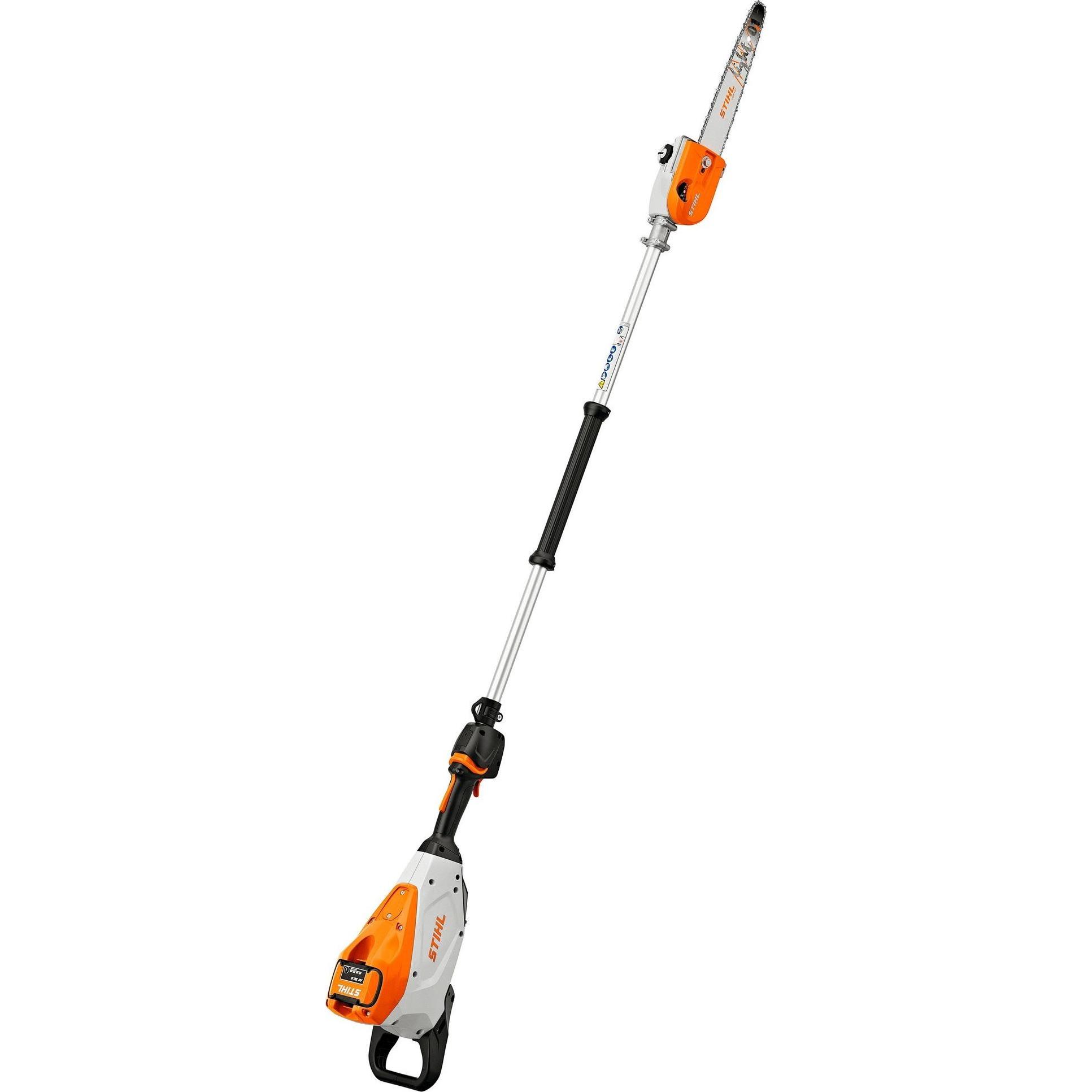 Stihl, Motosega, Potatore ad asta a batteria HTA 150 senza batteria e caricabatterie Versione per la manutenzione (Sega a catena a batteria)