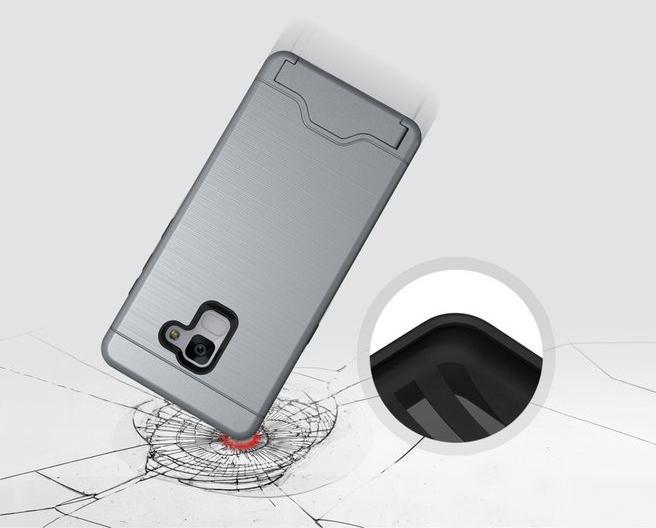 Actual product image MU Classic Hard and soft plastic cover with kickstand (Samsung Galaxy A8 (2018))