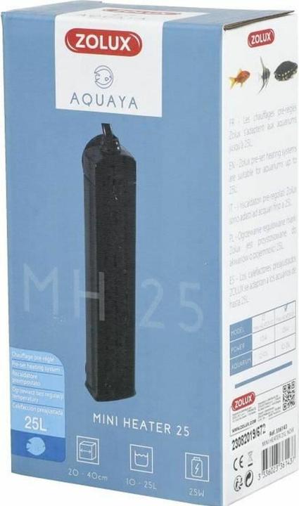 Immagine prodotto Zolux AQUAYA Mini Heater - scaldabagno 10-25 l nero