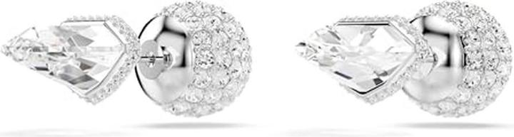 Produktbild Swarovski Lucent Oorknopjes mit Pavé und Bal in Weiss (Rhodiumbeschichtet)