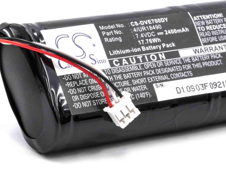 Actual product image XCell Battery for portable DVD player like Sony 4/UR18490 2400mAh (7.4V) Li-Ion (Rechargeable battery)